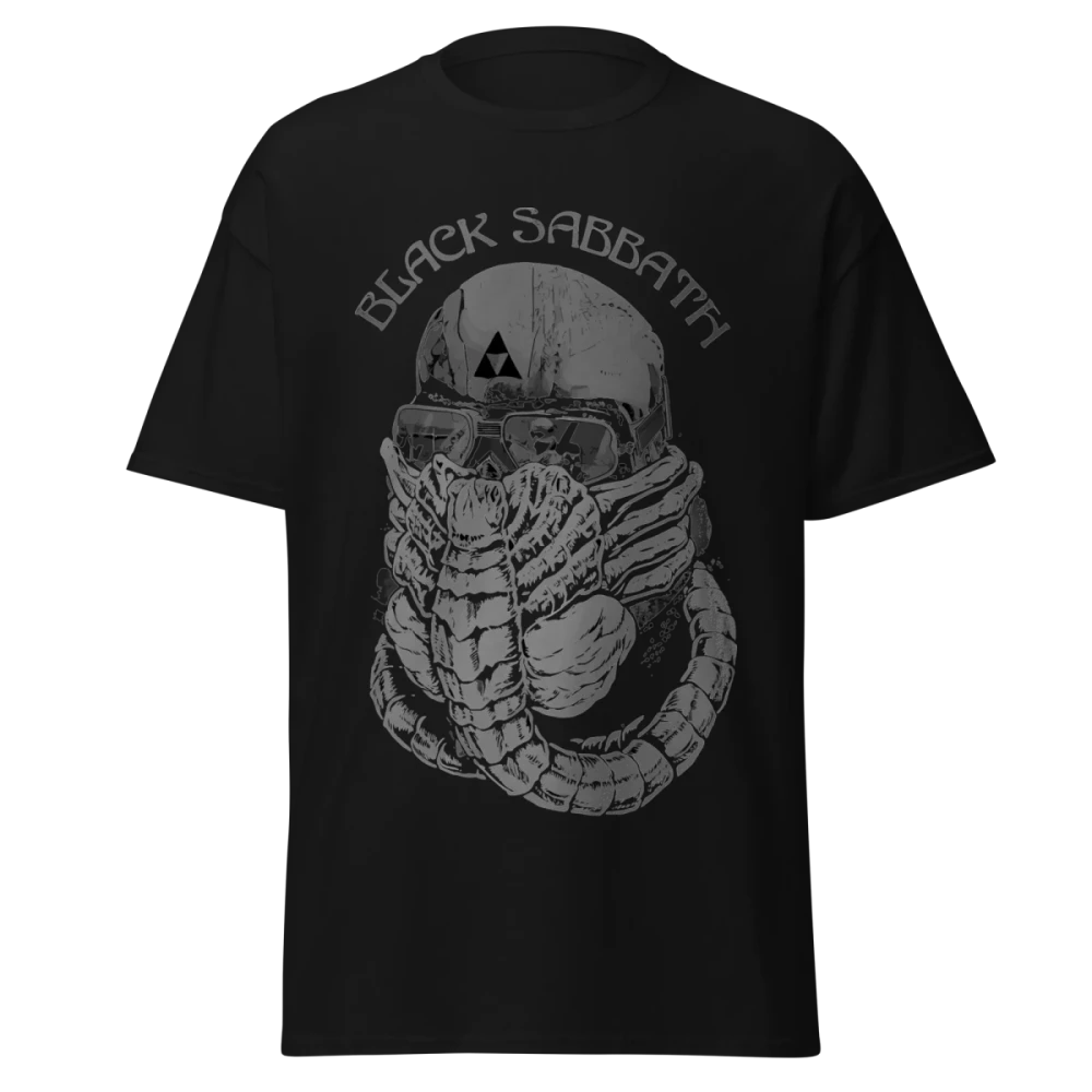Black Sabbath - Never Say Die Facehugger Skull - Premium Graphic Tee - Vintage Streetwear