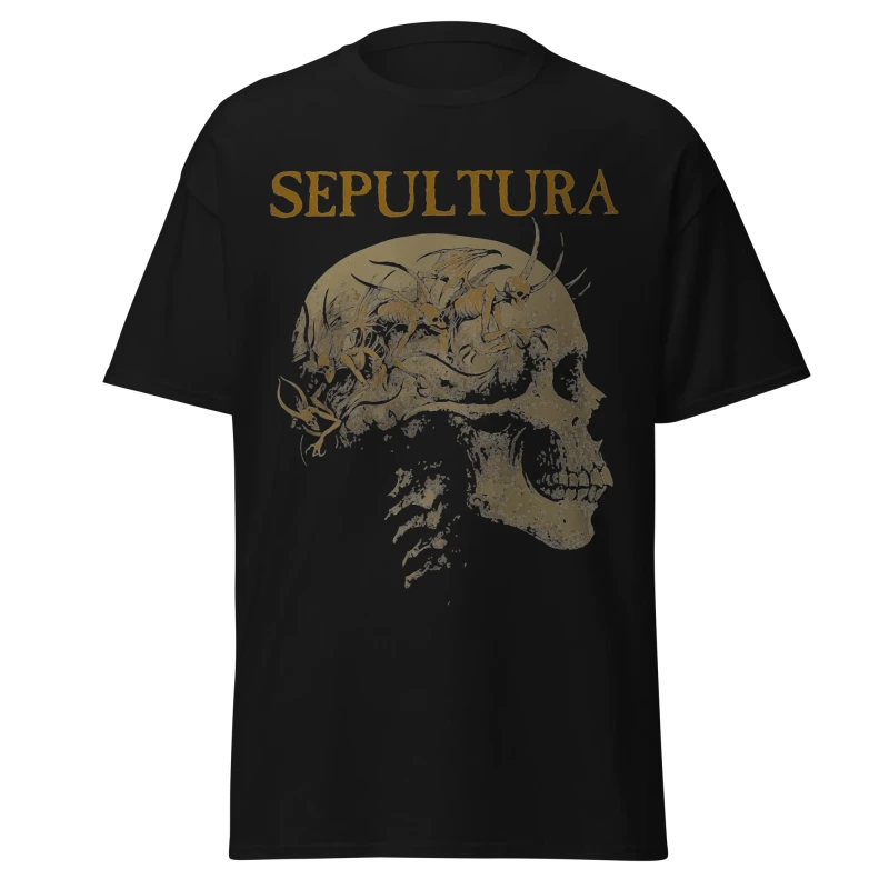 SEPULTURA - SKULL DEMON ART - PREMIUM GRAPHIC TEE - VINTAGE STREETWEAR STYLE