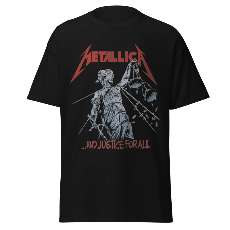 METALLICA - ...AND JUSTICE FOR ALL - PREMIUM GRAPHIC TEE - VINTAGE STREETWEAR STYLE