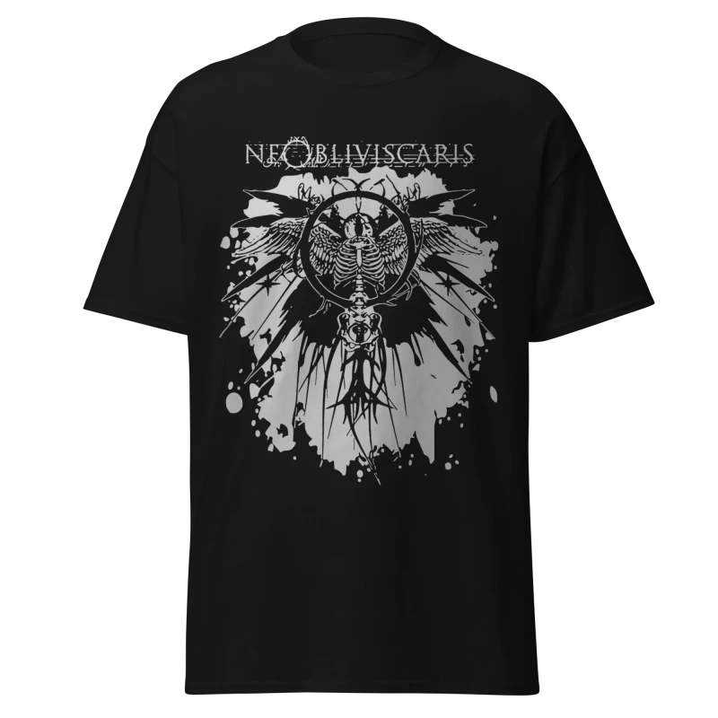 NE OBLIVISCARIS - SKELETAL WINGED ICON - PREMIUM GRAPHIC TEE - VINTAGE STREETWEAR