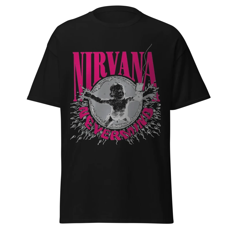 NIRVANA - NEVERMIND ALBUM COVER - PREMIUM GRAPHIC TEE - VINTAGE STREETWEAR