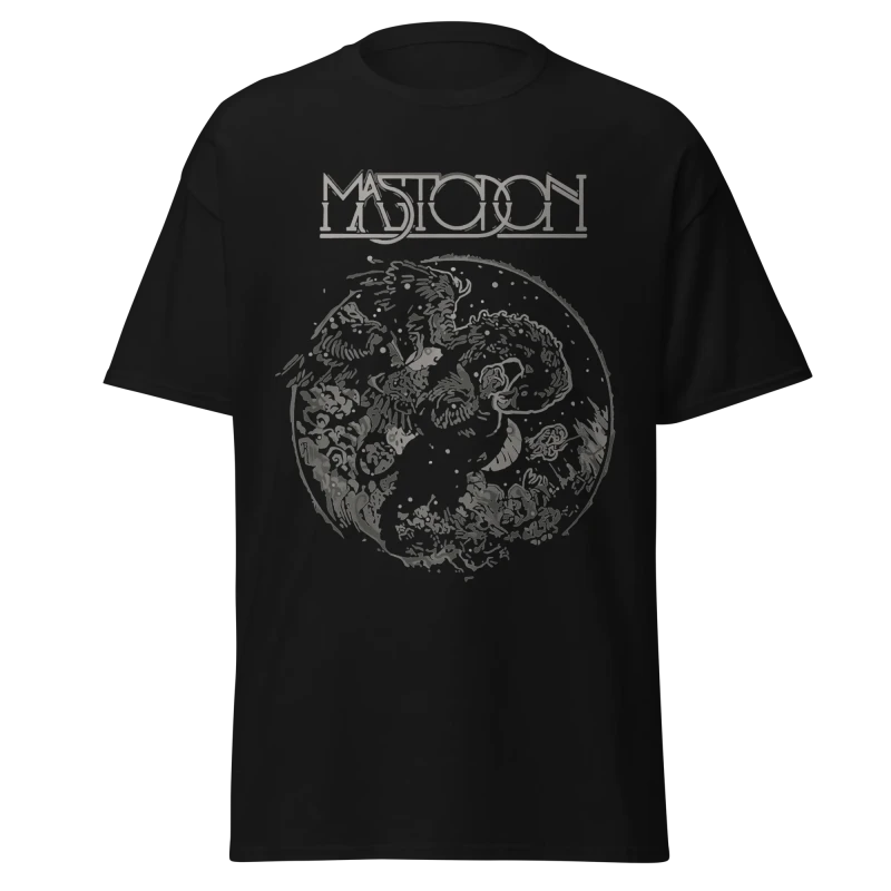 MASTODON - MEGALODON CIRCLE - PREMIUM GRAPHIC TEE - VINTAGE STREETWEAR