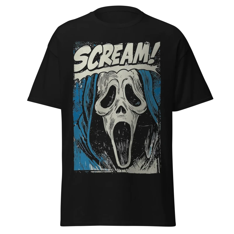 Scream - Iconic Ghostface Mask - T-Shirt - Vintage Streetwear Fit