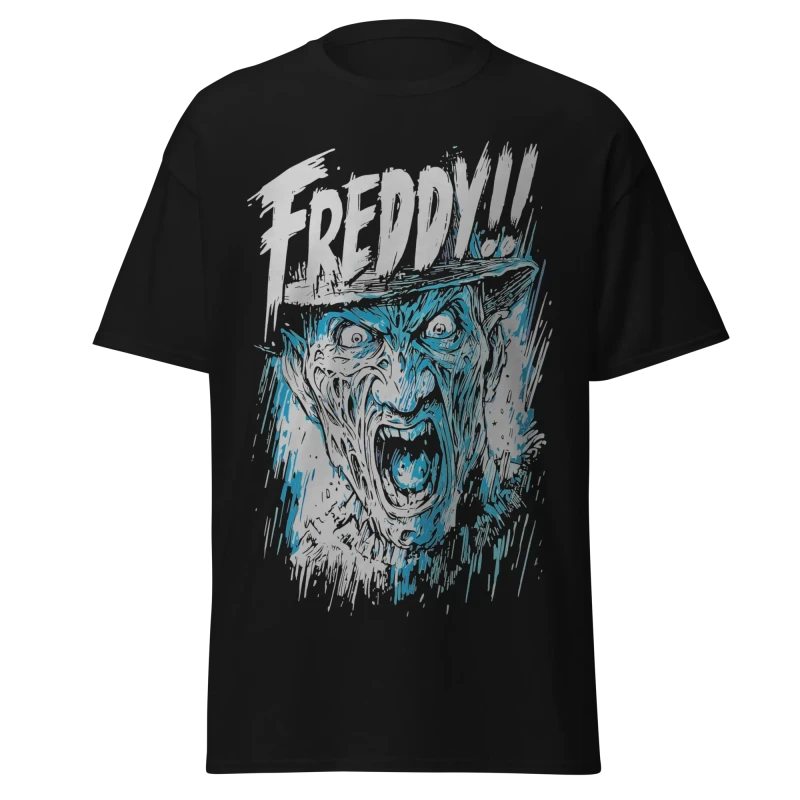 A Nightmare on Elm Street - Freddy Krueger Scream - Premium Graphic Tee - Vintage Streetwear Style