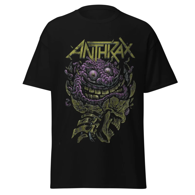 ANTHRAX - MUTANT BRAIN SKULL - PREMIUM GRAPHIC TEE - VINTAGE STREETWEAR