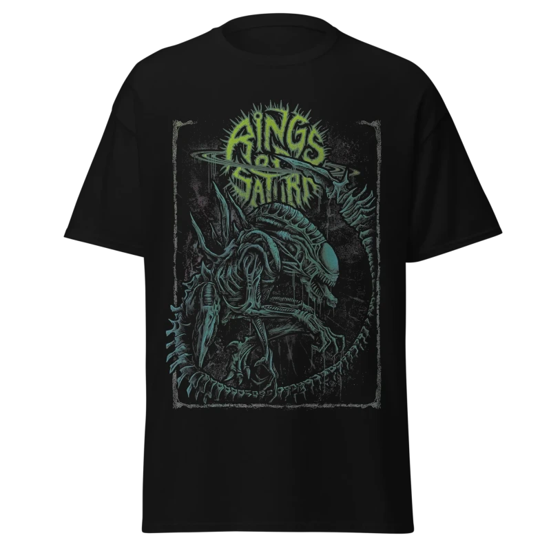 Rings of Saturn - Xenomorph Invasion - Premium Graphic Tee - Vintage Streetwear
