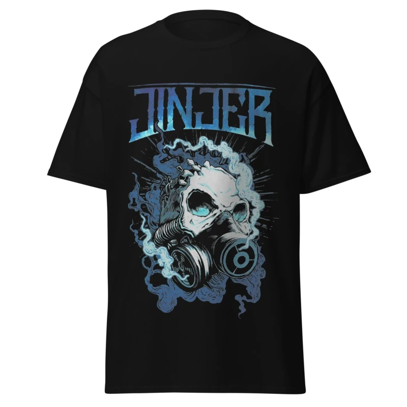 JINJER - Gas Mask Skull - PREMIUM GRAPHIC TEE - VINTAGE STREETWEAR