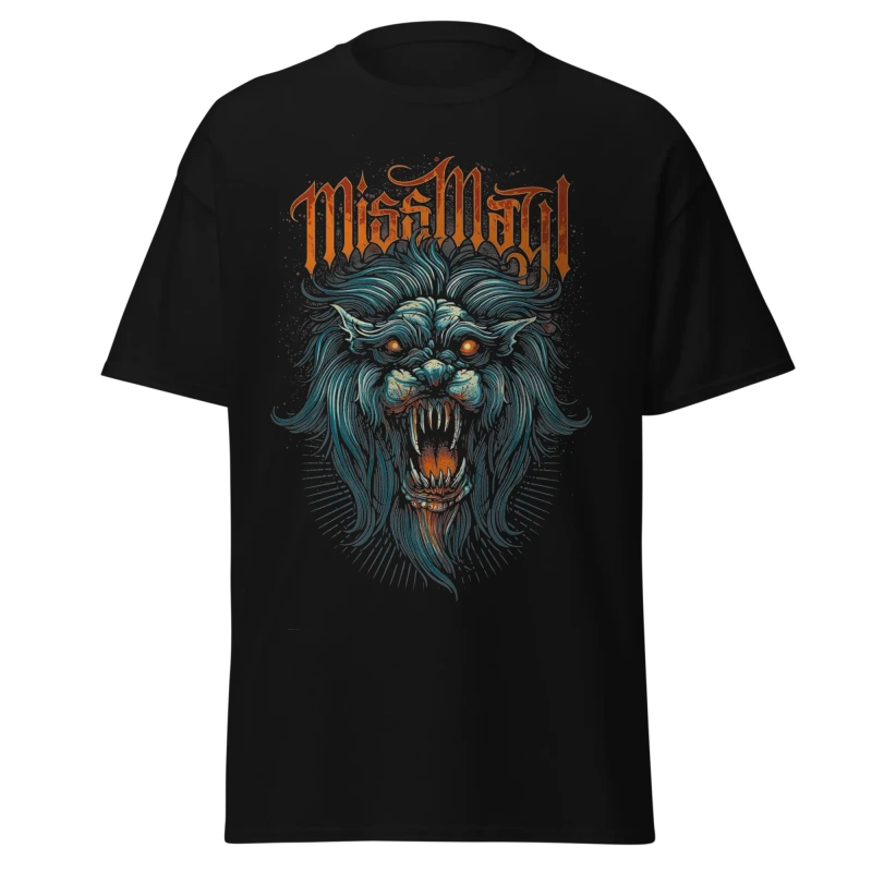 Miss May I - Lion Beast Motif - Premium Graphic Tee - Vintage Streetwear