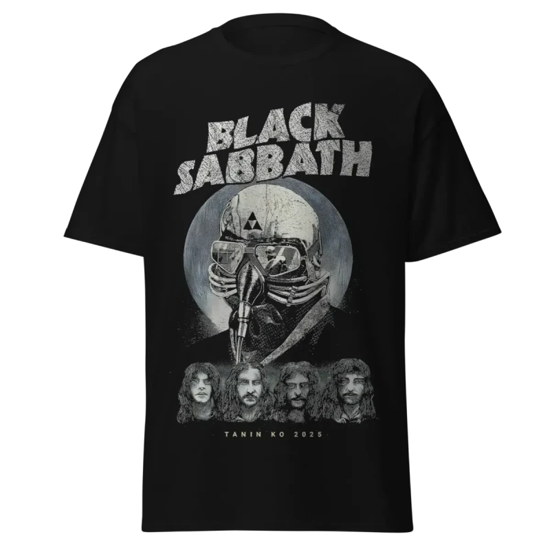 BLACK SABBATH - RETRO INDUSTRIAL SKULL - PREMIUM GRAPHIC TEE - VINTAGE STREETWEAR