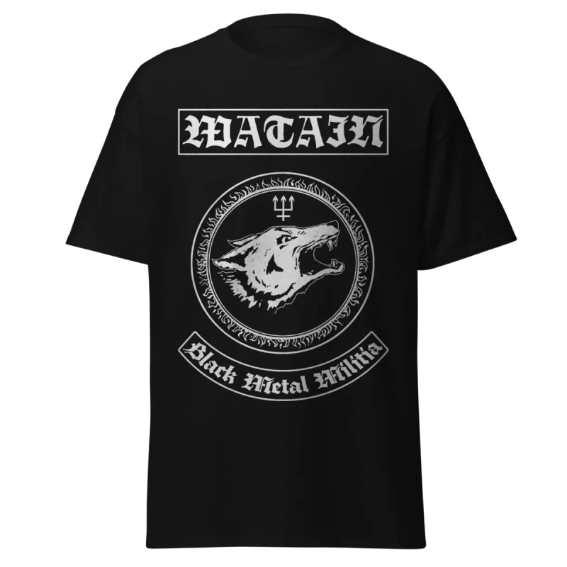 WATAIN - BLACK METAL MILITIA - PREMIUM GRAPHIC TEE - VINTAGE STREETWEAR
