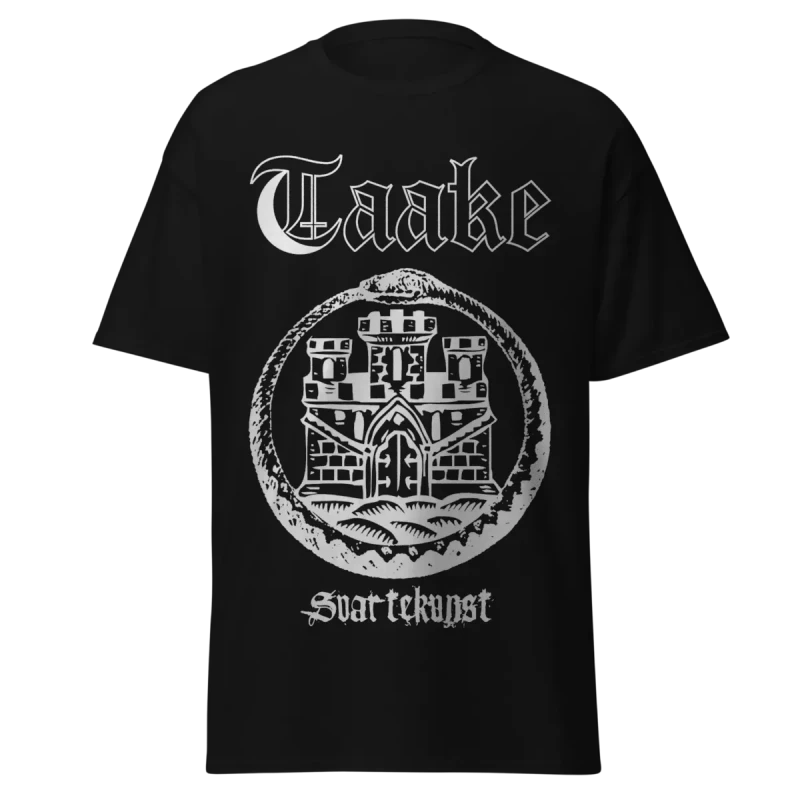 Taake - Ouroboros Castle Motif - Premium Graphic Tee - Vintage Streetwear