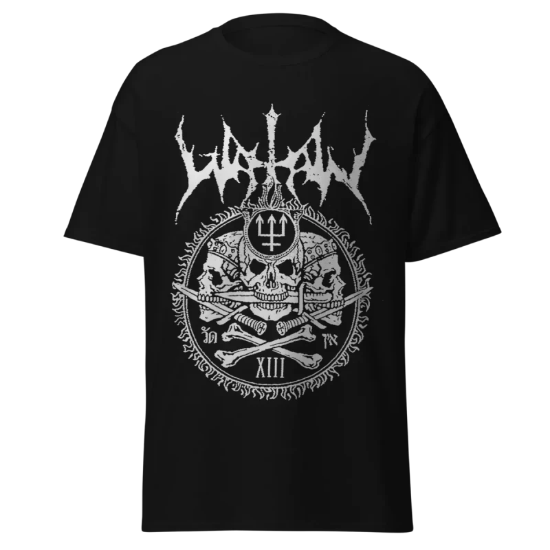 WATAIN - TRIDENT SKULL MOTIF - PREMIUM GRAPHIC TEE - VINTAGE STREETWEAR