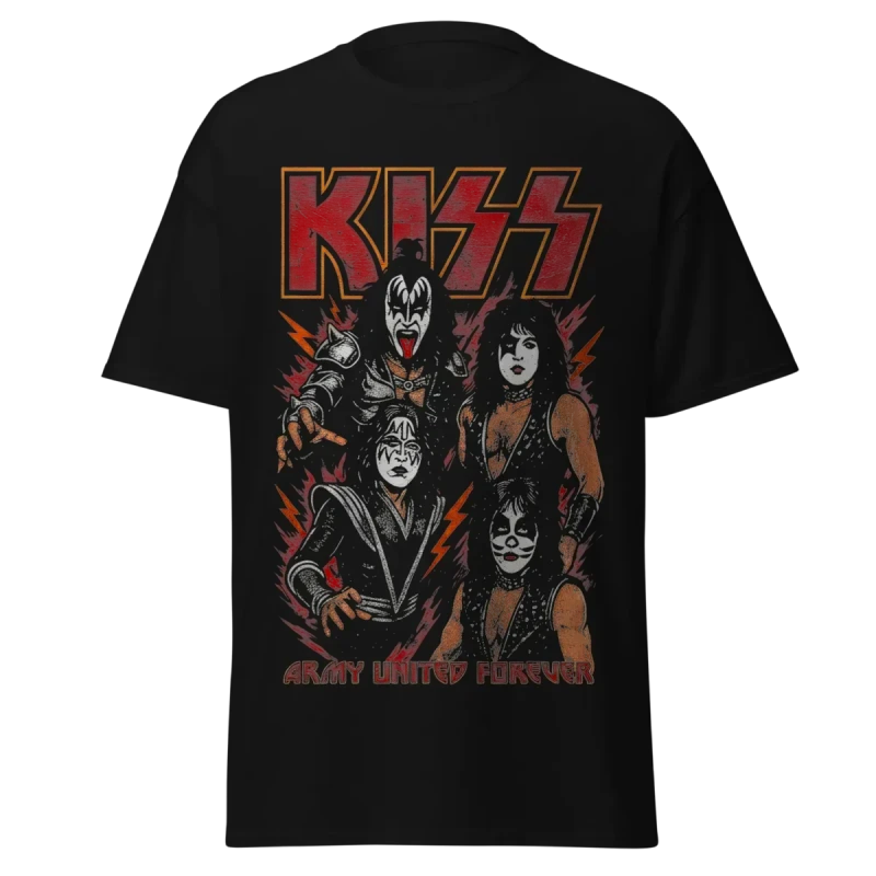KISS - ARMY UNITED FOREVER - PREMIUM GRAPHIC TEE - VINTAGE STREETWEAR
