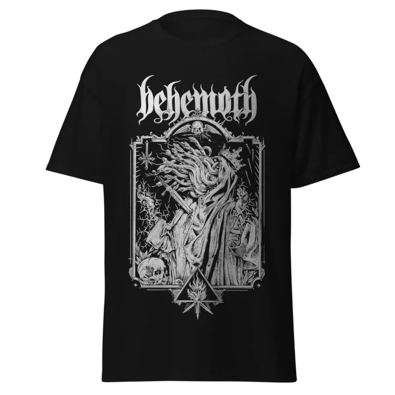 BEHEMOTH - CROWNED SERPENT OCCULT ART - PREMIUM GRAPHIC TEE - VINTAGE STREETWEAR STYLE