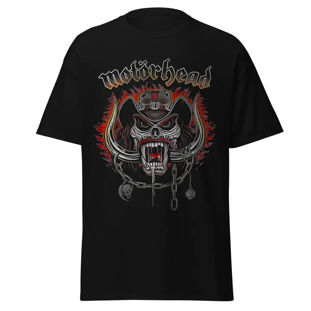Motorhead Snaggletooth Cowboy Skull Heavy Metal Shirt | Merch Morocco
