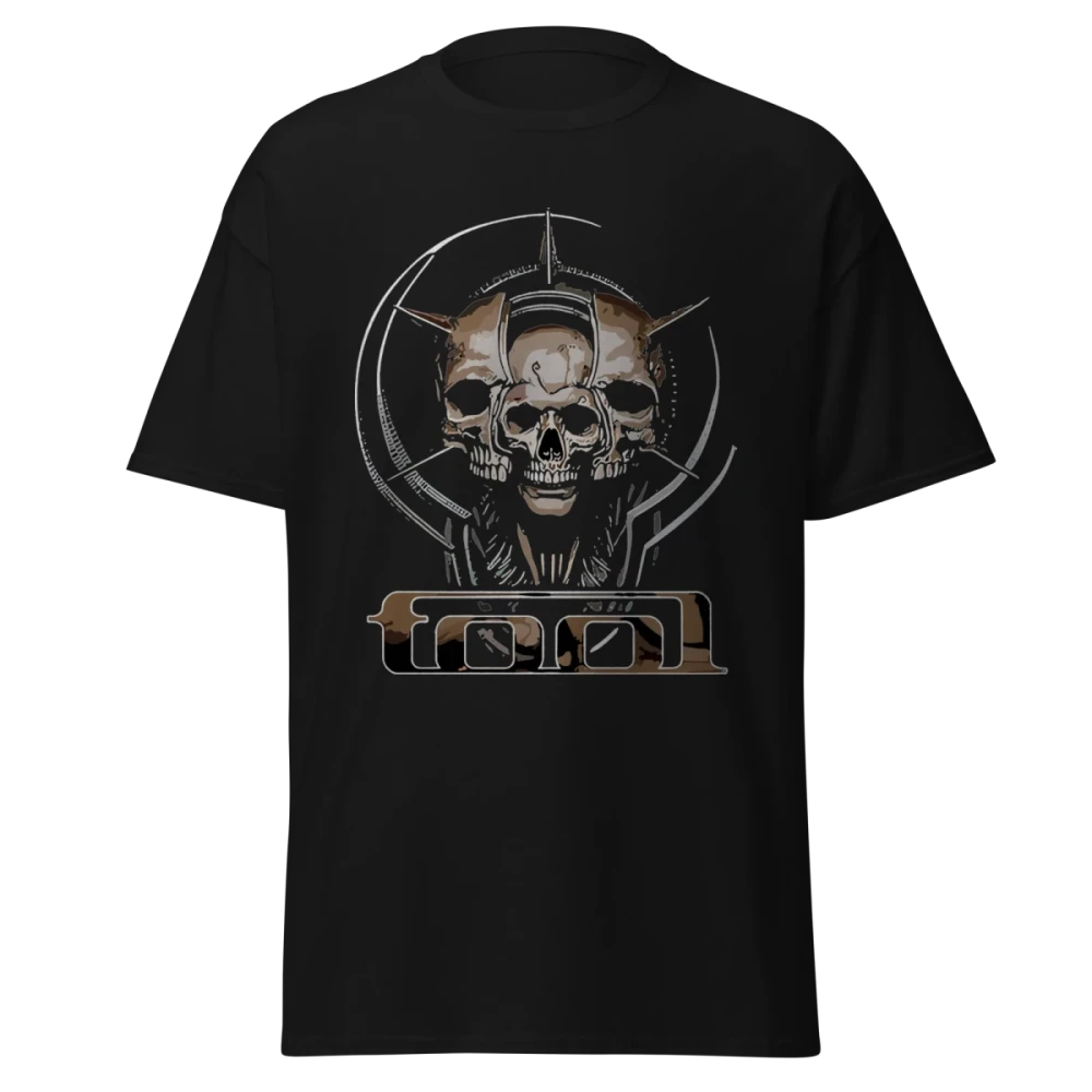 TOOL - Triple Skull Totem - Premium Graphic Tee - Vintage Streetwear