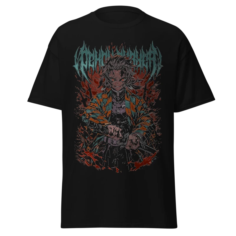 DEMON SLAYER - TANJIRO DEMON FORM - PREMIUM GRAPHIC TEE - VINTAGE STREETWEAR