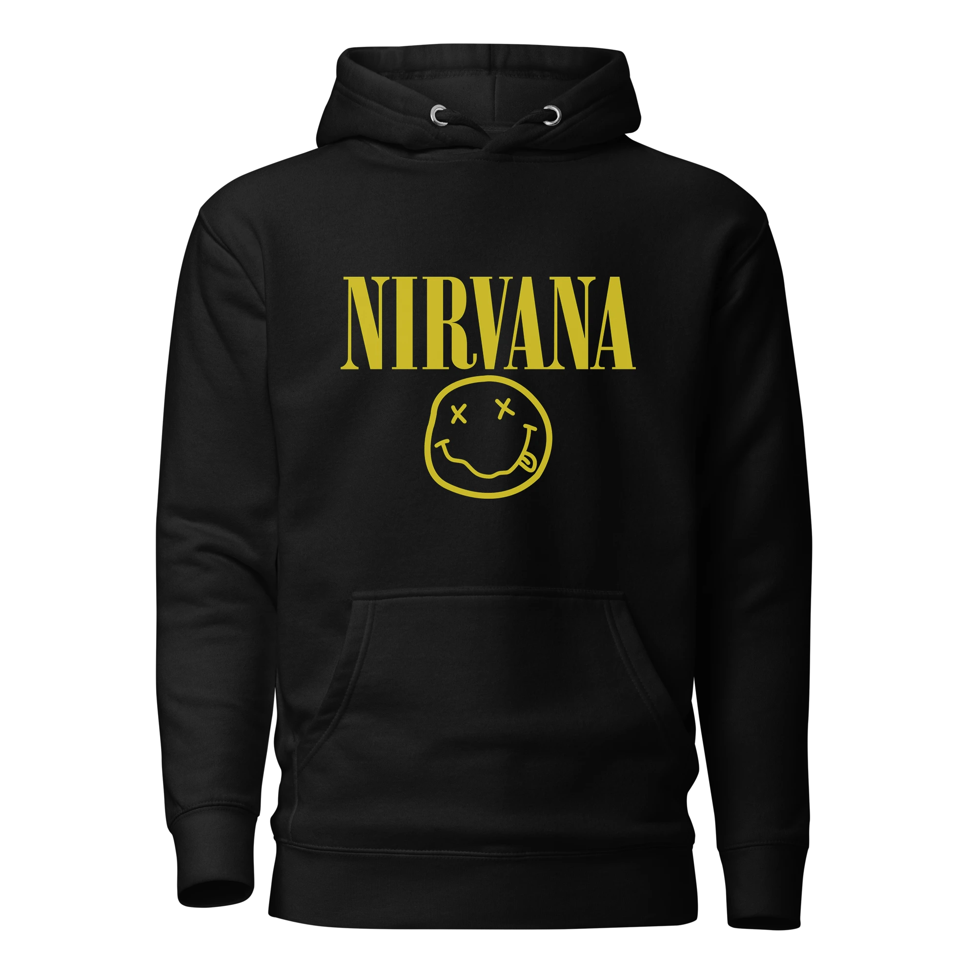 NIRVANA - ICONIC SMILEY FACE - OVERSIZED HOODIE - VINTAGE STREETWEAR