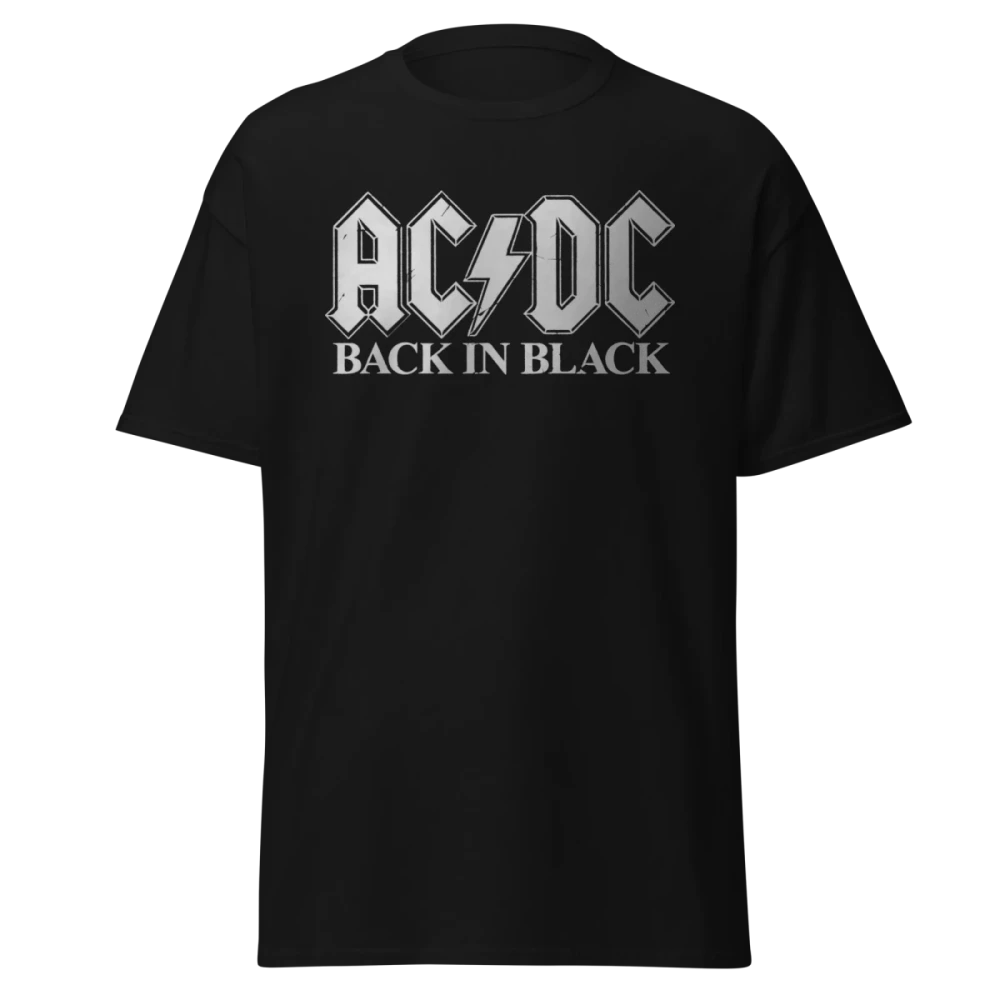 AC/DC - BACK IN BLACK - PREMIUM GRAPHIC TEE - VINTAGE STREETWEAR