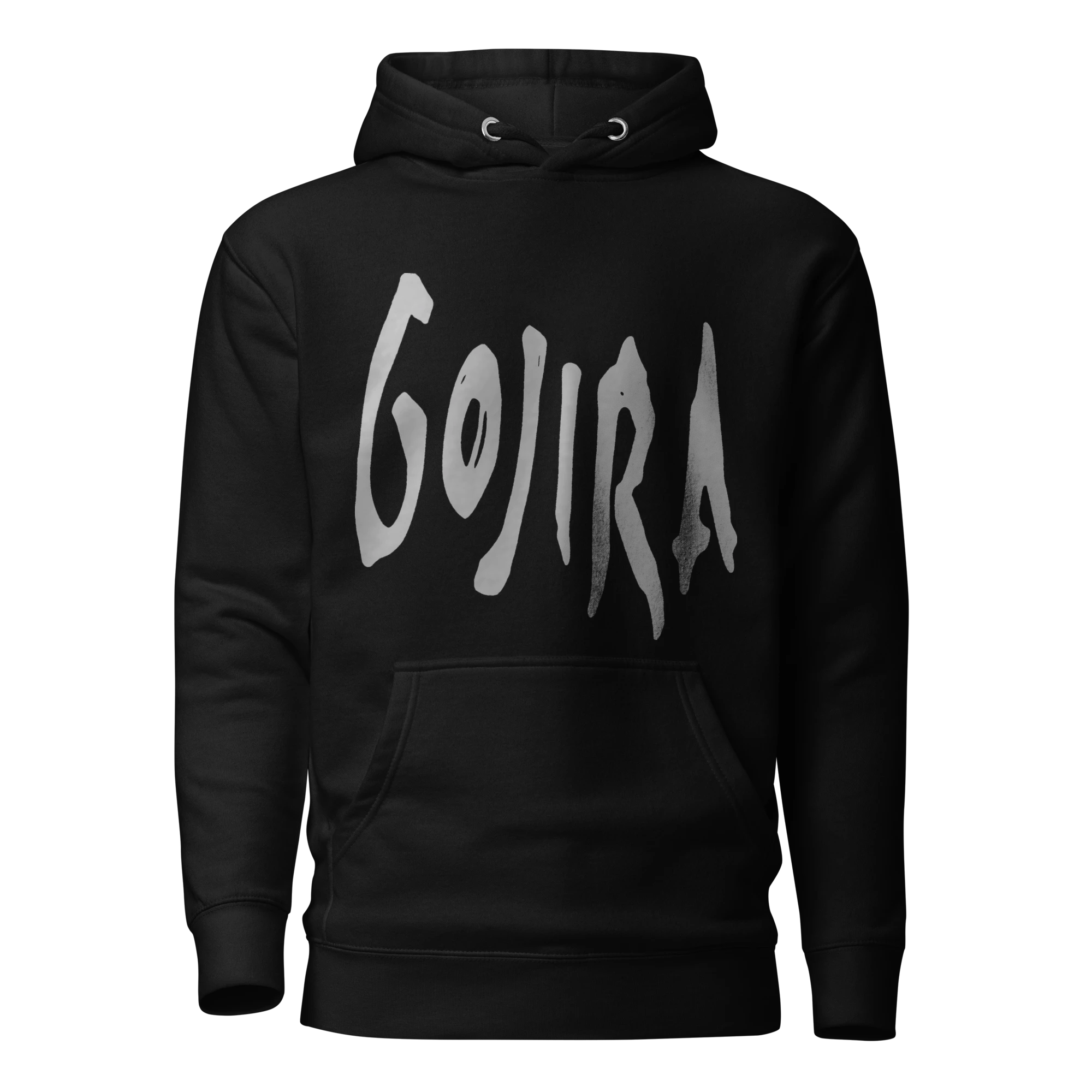 GOJIRA - DISTORTED BRUSH LOGO - OVERSIZED STREETWEAR HOODIE - VINTAGE CONCERT MERCH STYLE